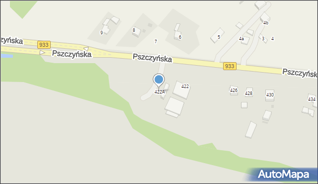 Jastrzębie-Zdrój, Pszczyńska, 422A, mapa Jastrzębie-Zdrój