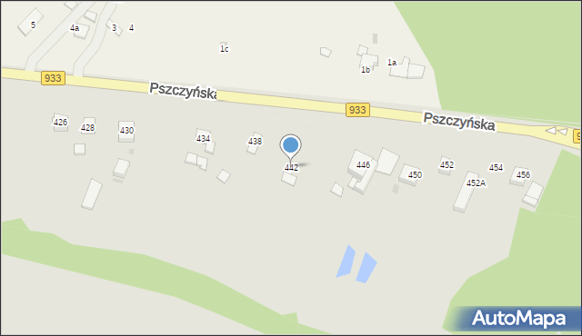 Jastrzębie-Zdrój, Pszczyńska, 442, mapa Jastrzębie-Zdrój