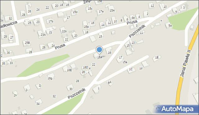Jaworzno, Pszczelnik, 16A, mapa Jaworzno