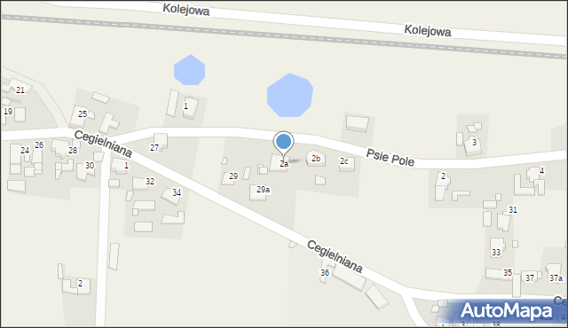 Krasiejów, Psie Pole, 2a, mapa Krasiejów