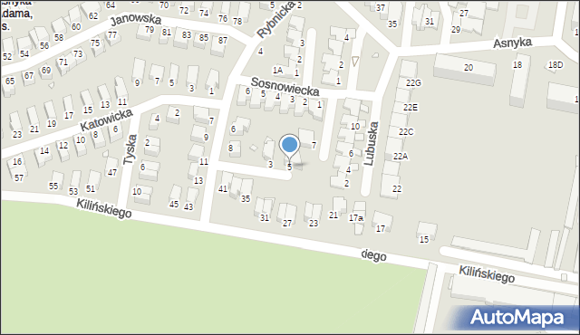 Legnica, Pszczyńska, 5, mapa Legnicy