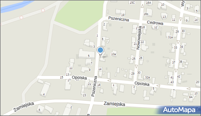 Legnica, Pszeniczna, 12, mapa Legnicy