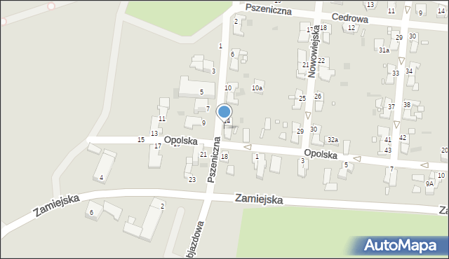 Legnica, Pszeniczna, 16, mapa Legnicy