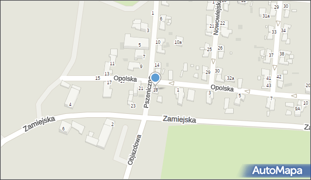 Legnica, Pszeniczna, 18, mapa Legnicy