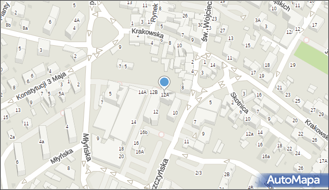 Mikołów, Pszczyńska, 12A, mapa Mikołów