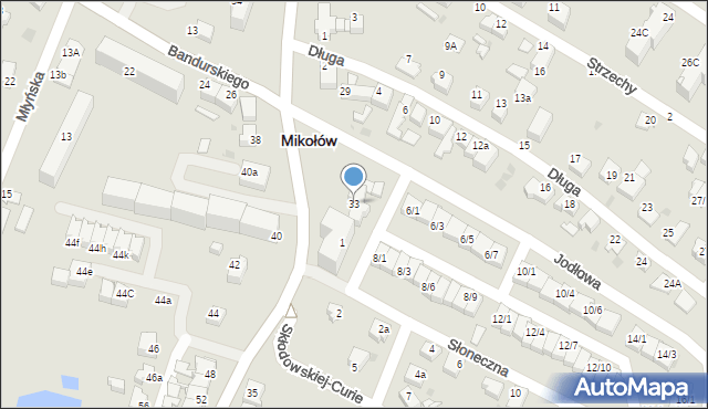 Mikołów, Pszczyńska, 33, mapa Mikołów