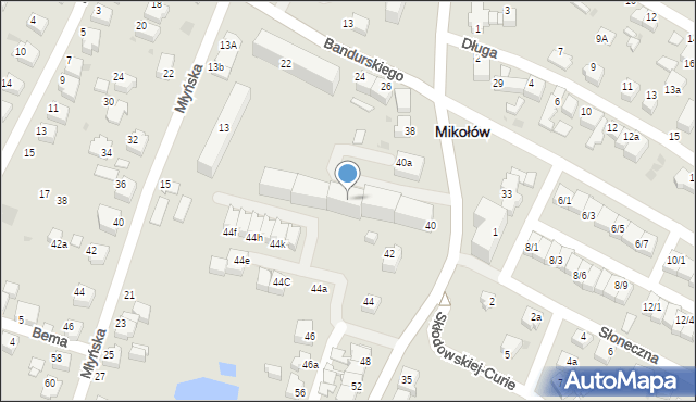 Mikołów, Pszczyńska, 40, mapa Mikołów