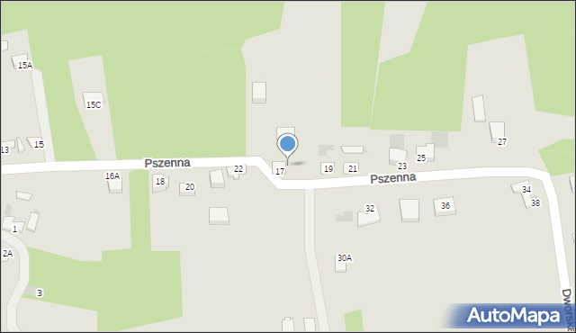 Myszków, Pszenna, 17A, mapa Myszków