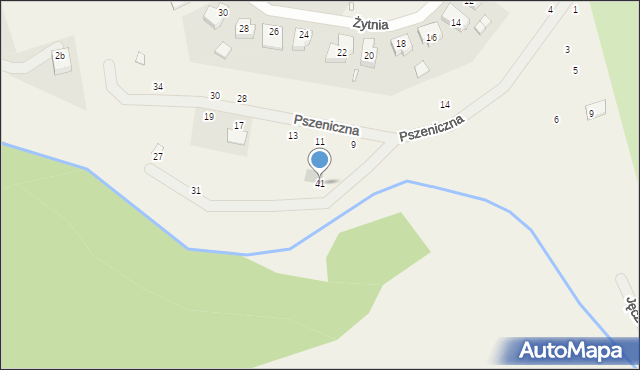 Niepruszewo, Pszeniczna, 41, mapa Niepruszewo