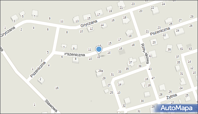 Oleśnica, Pszeniczna, 12, mapa Oleśnica