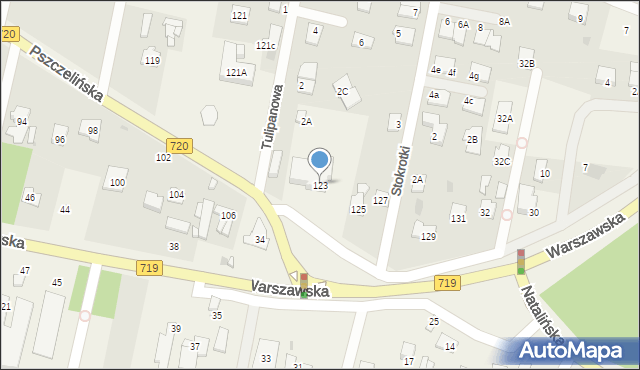 Otrębusy, Pszczelińska, 123, mapa Otrębusy