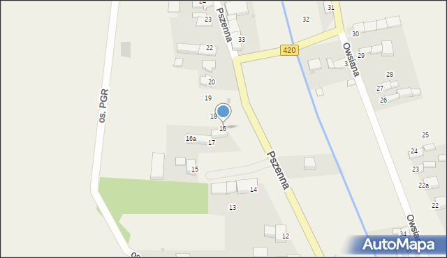 Pilszcz, Pszenna, 16, mapa Pilszcz