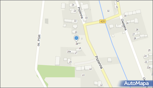 Pilszcz, Pszenna, 18, mapa Pilszcz