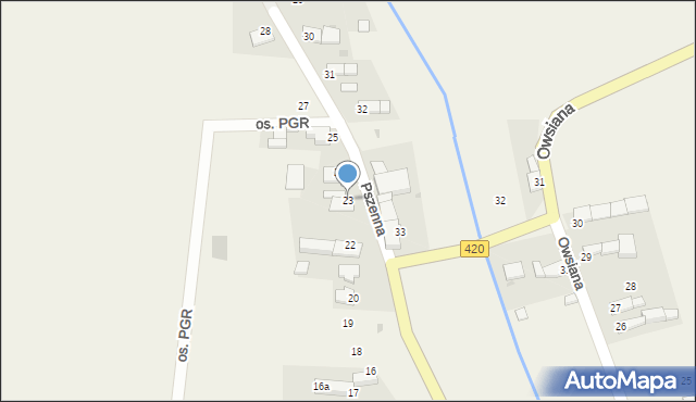 Pilszcz, Pszenna, 23, mapa Pilszcz