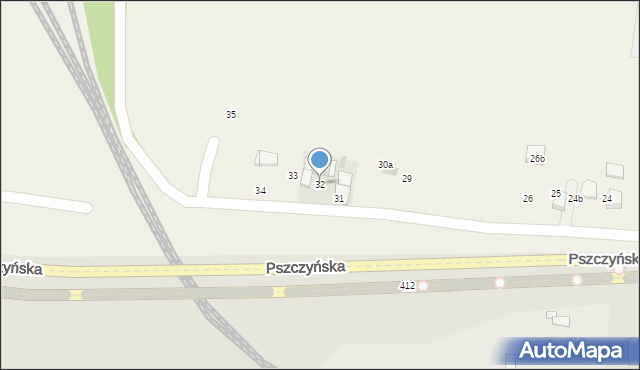 Pniówek, Pszczyńska, 32, mapa Pniówek