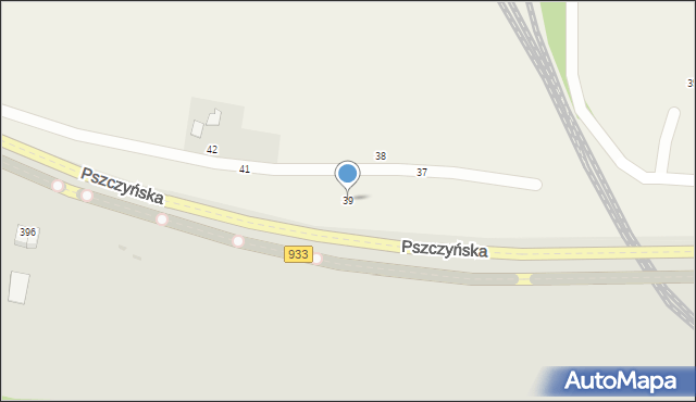 Pniówek, Pszczyńska, 39, mapa Pniówek