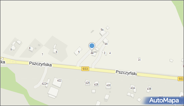 Pniówek, Pszczyńska, 4a, mapa Pniówek