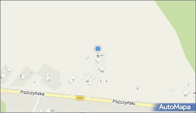 Pniówek, Pszczyńska, 5b, mapa Pniówek