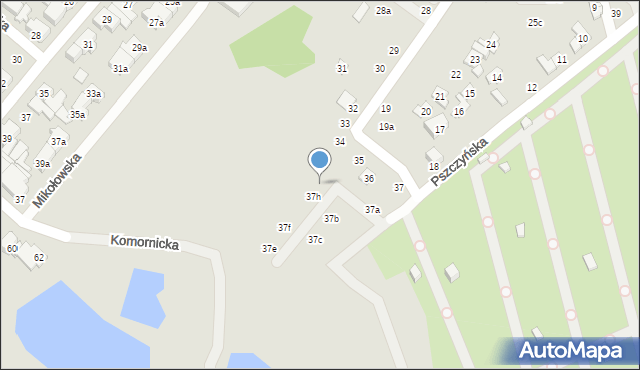 Poznań, Pszczyńska, 37i, mapa Poznania