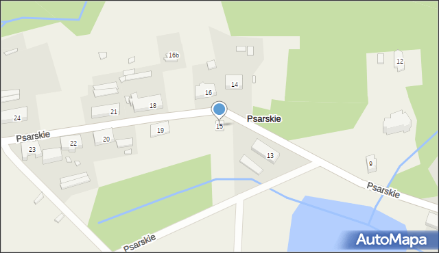 Psarskie, Psarskie, 15, mapa Psarskie