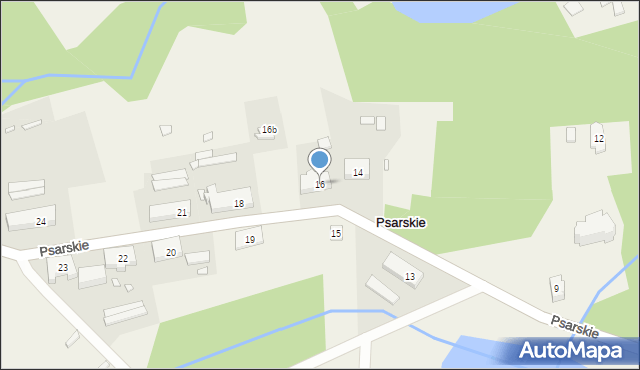 Psarskie, Psarskie, 16, mapa Psarskie