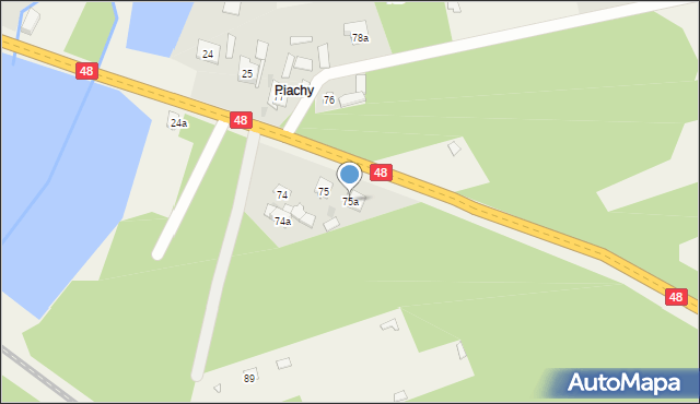 Psary, Psary, 75a, mapa Psary