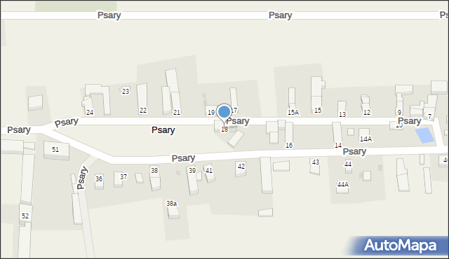 Psary, Psary, 18, mapa Psary