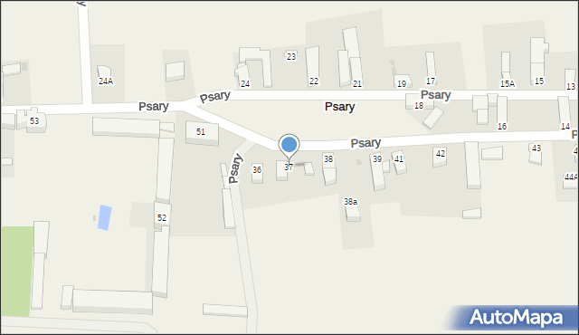 Psary, Psary, 37, mapa Psary