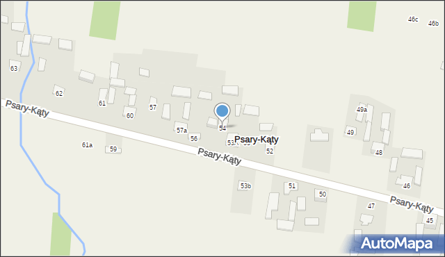 Psary-Kąty, Psary-Kąty, 54, mapa Psary-Kąty
