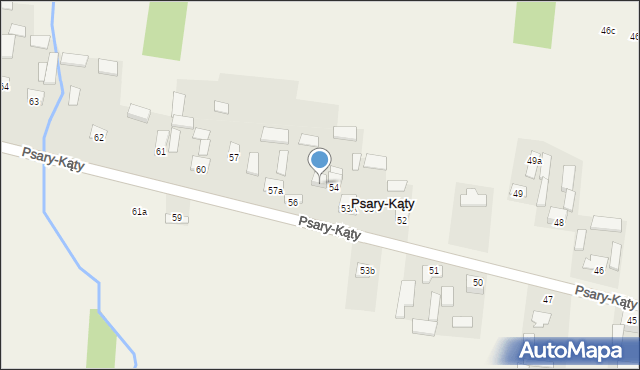 Psary-Kąty, Psary-Kąty, 55, mapa Psary-Kąty
