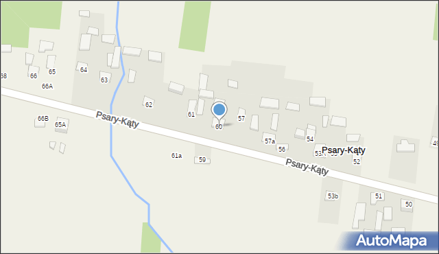 Psary-Kąty, Psary-Kąty, 60, mapa Psary-Kąty