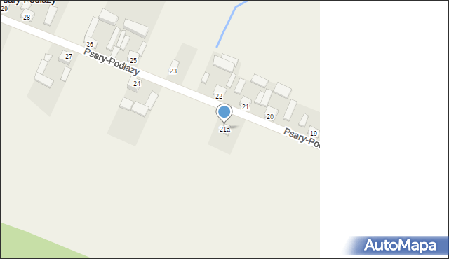 Psary-Podłazy, Psary-Podłazy, 21a, mapa Psary-Podłazy