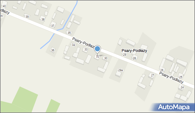 Psary-Podłazy, Psary-Podłazy, 31, mapa Psary-Podłazy