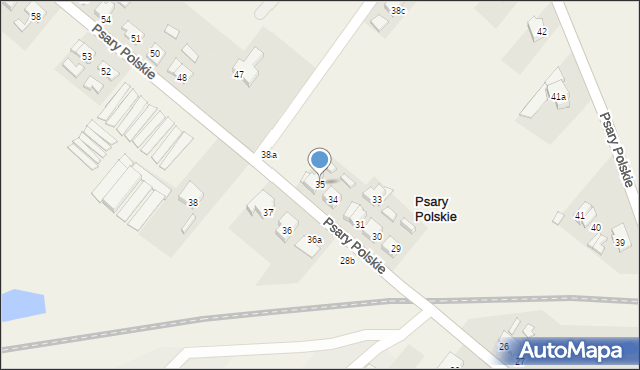 Psary Polskie, Psary Polskie, 35, mapa Psary Polskie