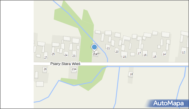 Psary-Stara Wieś, Psary-Stara Wieś, 21a, mapa Psary-Stara Wieś