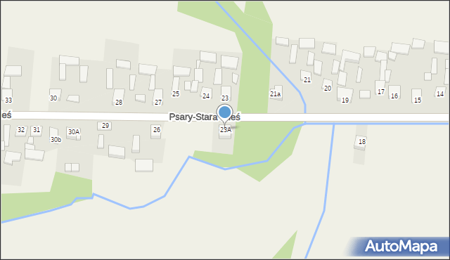 Psary-Stara Wieś, Psary-Stara Wieś, 23A, mapa Psary-Stara Wieś