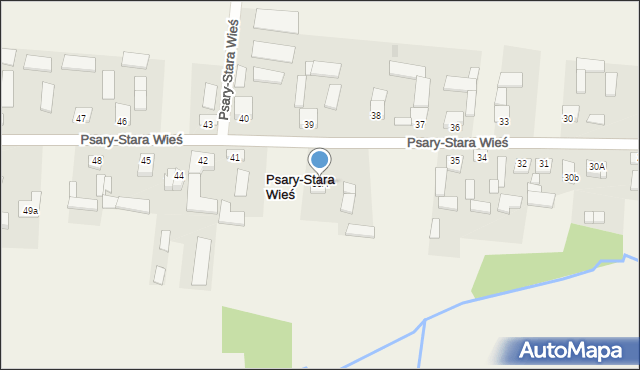 Psary-Stara Wieś, Psary-Stara Wieś, 38A, mapa Psary-Stara Wieś