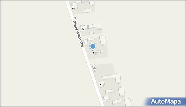 Psary Witowskie, Psary Witowskie, 7, mapa Psary Witowskie