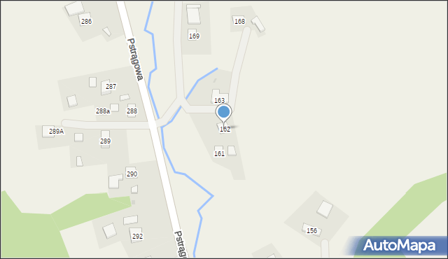 Pstrągowa, Pstrągowa, 162, mapa Pstrągowa