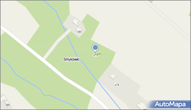 Pstrągowa, Pstrągowa, 479, mapa Pstrągowa