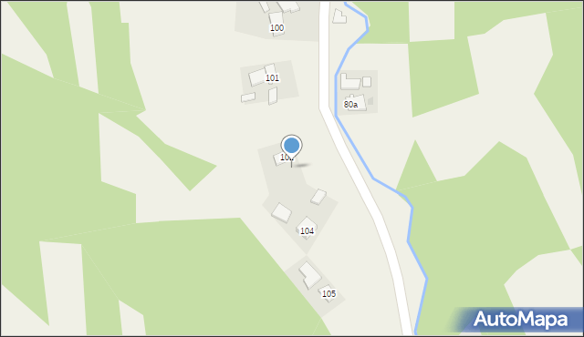 Pstrągówka, Pstrągówka, 103, mapa Pstrągówka