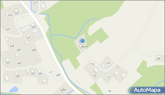 Pstrągówka, Pstrągówka, 75, mapa Pstrągówka