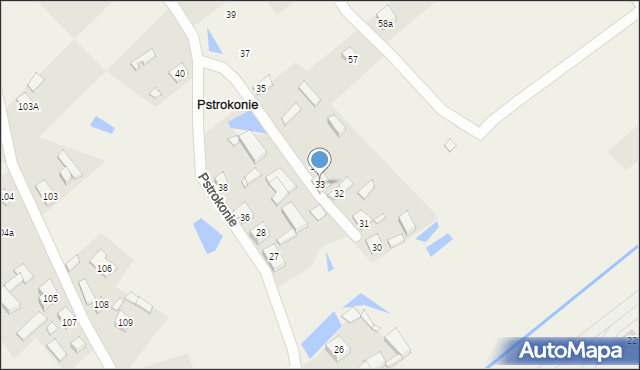 Pstrokonie, Pstrokonie, 33, mapa Pstrokonie