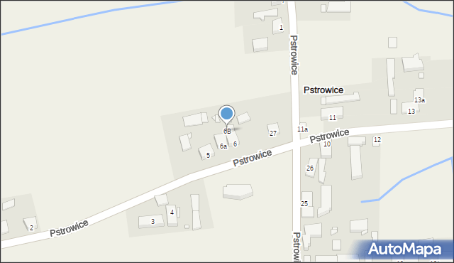 Pstrowice, Pstrowice, 6B, mapa Pstrowice