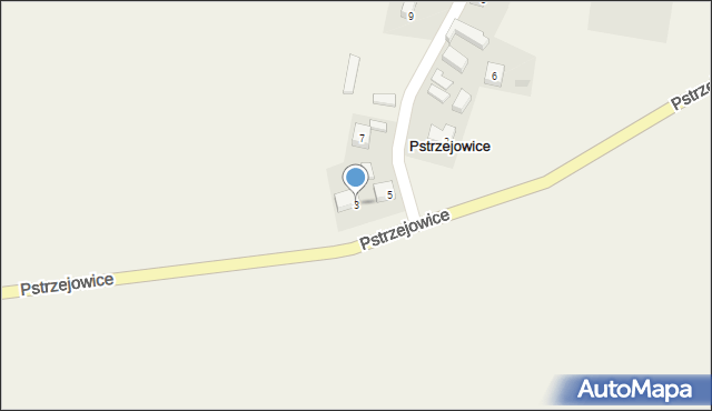 Pstrzejowice, Pstrzejowice, 3, mapa Pstrzejowice