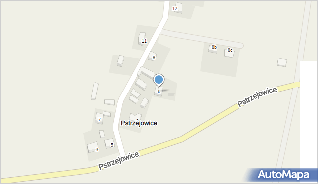 Pstrzejowice, Pstrzejowice, 6, mapa Pstrzejowice