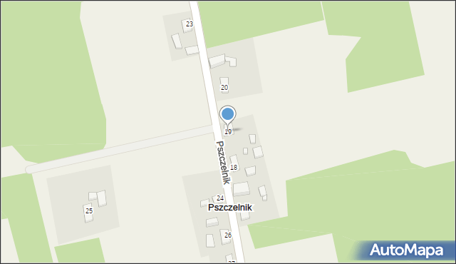 Pszczelnik, Pszczelnik, 19, mapa Pszczelnik