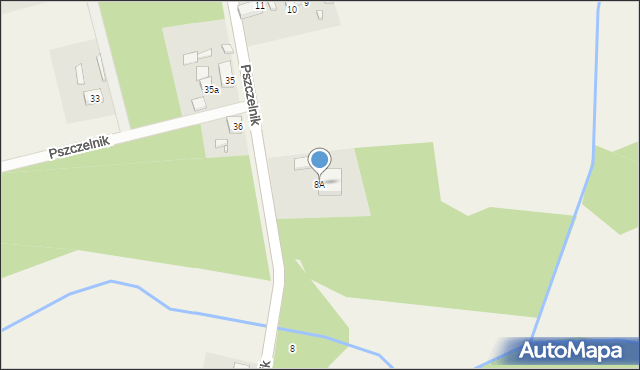 Pszczelnik, Pszczelnik, 8A, mapa Pszczelnik