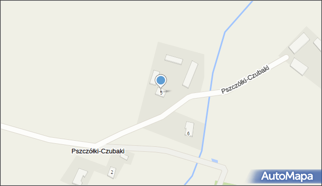 Pszczółki-Czubaki, Pszczółki-Czubaki, 5, mapa Pszczółki-Czubaki