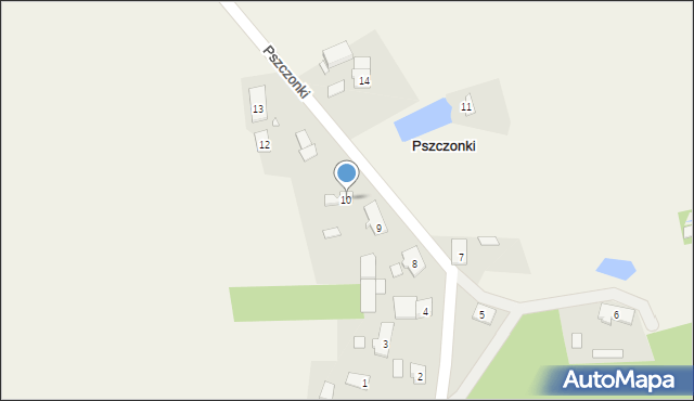 Pszczonki, Pszczonki, 10, mapa Pszczonki